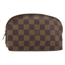 LOUIS VUITTON Damier Ebene Pochette Cosmetic PM Pouch N47516 LV Auth 159687-1