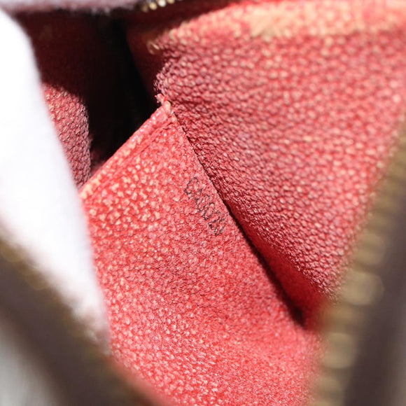 LOUIS VUITTON Damier Ebene Pochette Cosmetic PM Pouch N47516 LV Auth 159687