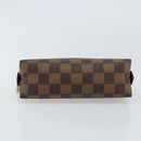 LOUIS VUITTON Damier Ebene Pochette Cosmetic PM Pouch N47516 LV Auth 159687-6