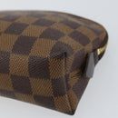 LOUIS VUITTON Damier Ebene Pochette Cosmetic PM Pouch N47516 LV Auth 159687-7