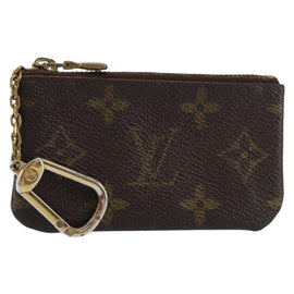 LOUIS VUITTON Monogram Pochette Cles Coin Purse M60033 LV Auth 159693