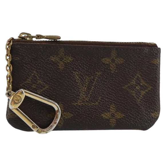 LOUIS VUITTON Monogram Pochette Cles Coin Purse M60033 LV Auth 159693