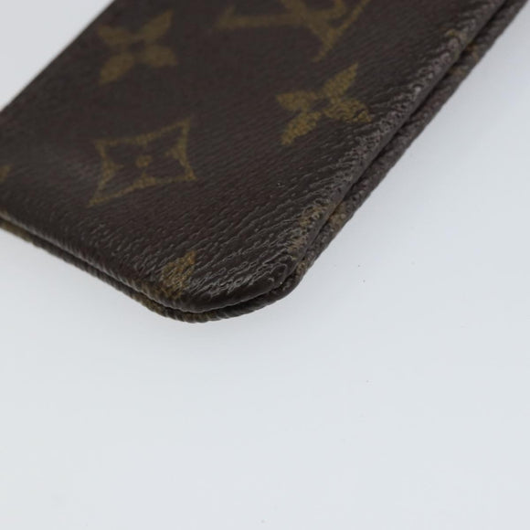 LOUIS VUITTON Monogram Pochette Cles Coin Purse M60033 LV Auth 159693