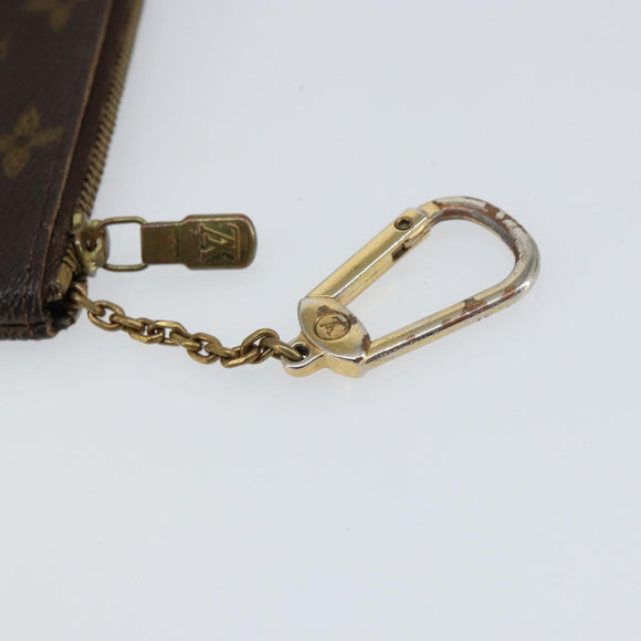 LOUIS VUITTON Monogram Pochette Cles Coin Purse M60033 LV Auth 159693