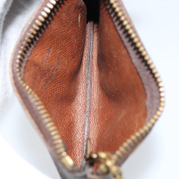 LOUIS VUITTON Monogram Pochette Cles Coin Purse M60033 LV Auth 159693