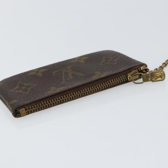 LOUIS VUITTON Monogram Pochette Cles Coin Purse M60033 LV Auth 159693