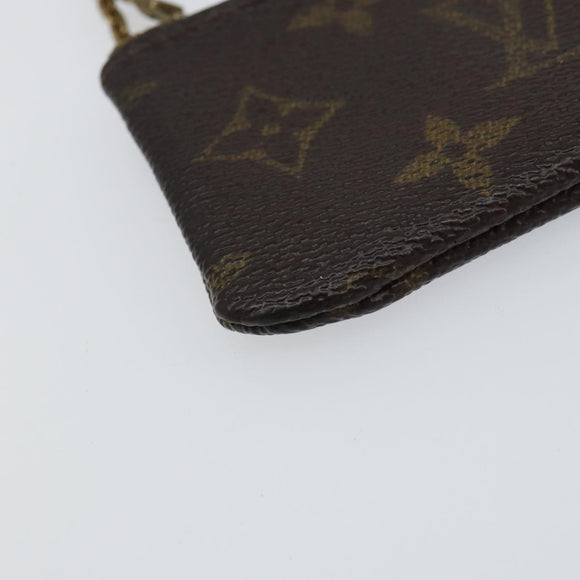 LOUIS VUITTON Monogram Pochette Cles Coin Purse M60033 LV Auth 159693