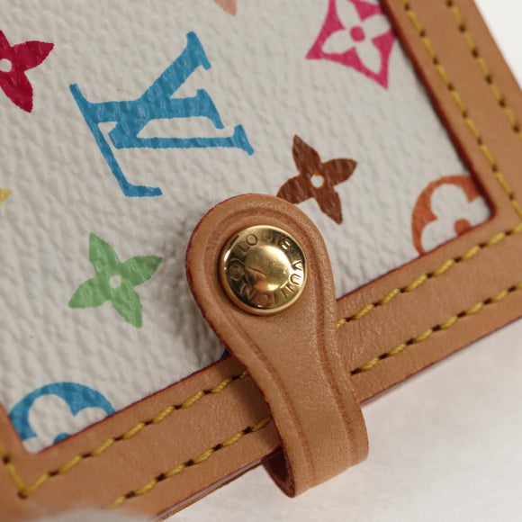 LOUIS VUITTON Multicolor Portofoto 2 Photo Frame White M58003 LV Auth 159700A