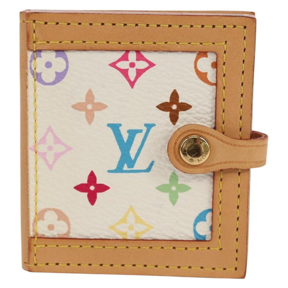 LOUIS VUITTON Multicolor Portofoto 2 Photo Frame White M58003 LV Auth 159700A