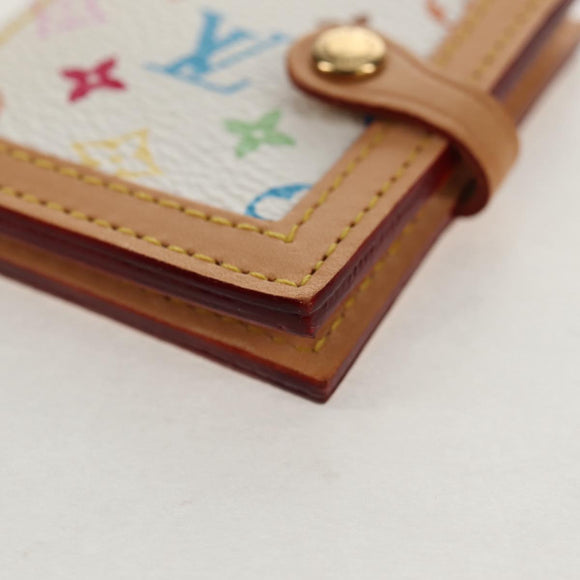 LOUIS VUITTON Multicolor Portofoto 2 Photo Frame White M58003 LV Auth 159700A