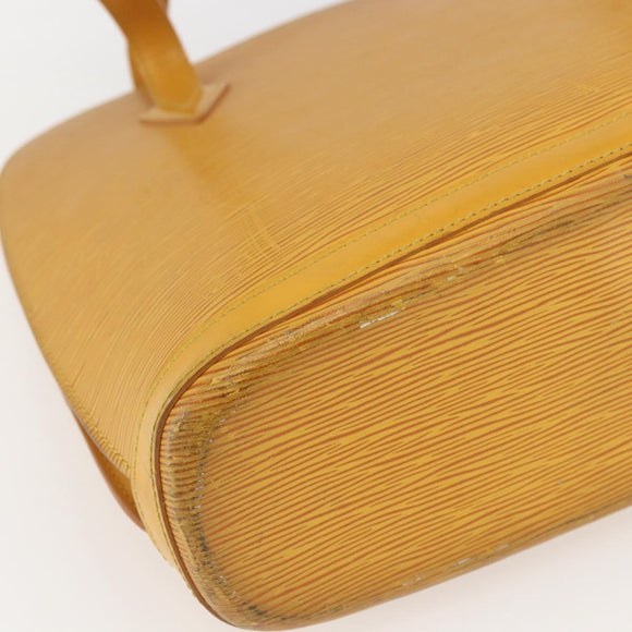LOUIS VUITTON Epi Lussac Shoulder Bag Yellow M52289 LV Auth 159707