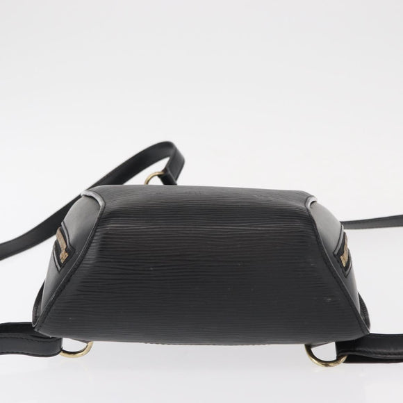 LOUIS VUITTON Epi Mabillon Backpack Black M52232 LV Auth 159708