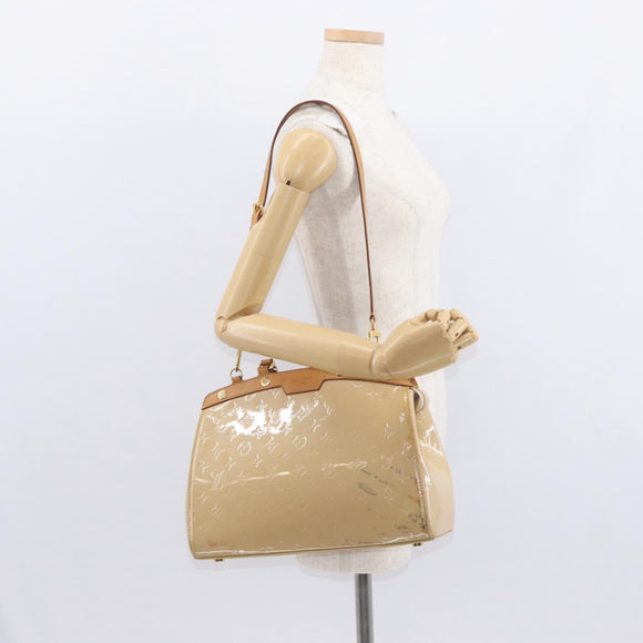LOUIS VUITTON Vernis Blair MM Hand Bag 2way Rose Angelique M90068 LV Auth 159713