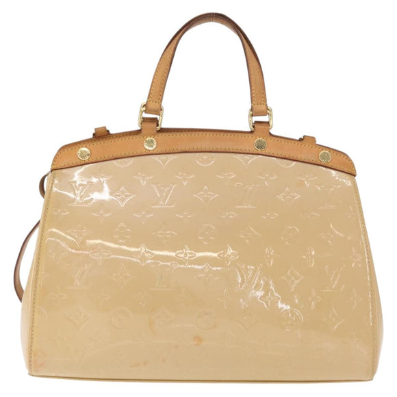 LOUIS VUITTON Vernis Blair MM Hand Bag 2way Rose Angelique M90068 LV Auth 159713