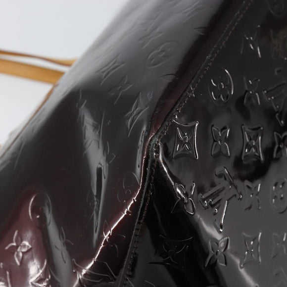 LOUIS VUITTON Monogram Vernis Bellevue GM Tote Bag Amarante M93589 Auth 159715