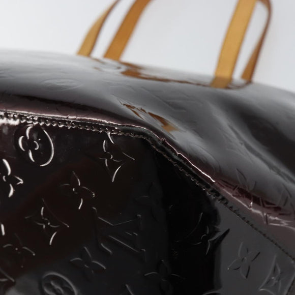 LOUIS VUITTON Monogram Vernis Bellevue GM Tote Bag Amarante M93589 Auth 159715