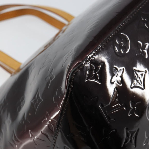 LOUIS VUITTON Monogram Vernis Bellevue GM Tote Bag Amarante M93589 Auth 159715