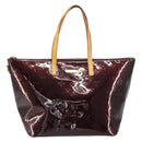 LOUIS VUITTON Monogram Vernis Bellevue GM Tote Bag Amarante M93589 Auth 159715-13