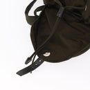 PRADA Backpack Nylon Khaki Silver Auth 159721-24