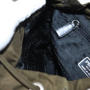 PRADA Backpack Nylon Khaki Silver Auth 159721-27
