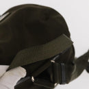 PRADA Backpack Nylon Khaki Silver Auth 159721-7