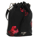 PRADA Hand Bag Nylon Black Auth 159722V-1