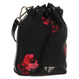 PRADA Hand Bag Nylon Black Auth 159722V