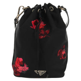 PRADA Hand Bag Nylon Black Auth 159722V - 0