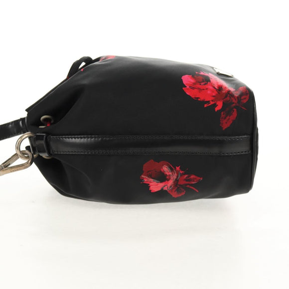 PRADA Hand Bag Nylon Black Auth 159722V