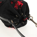 PRADA Hand Bag Nylon Black Auth 159722V-6