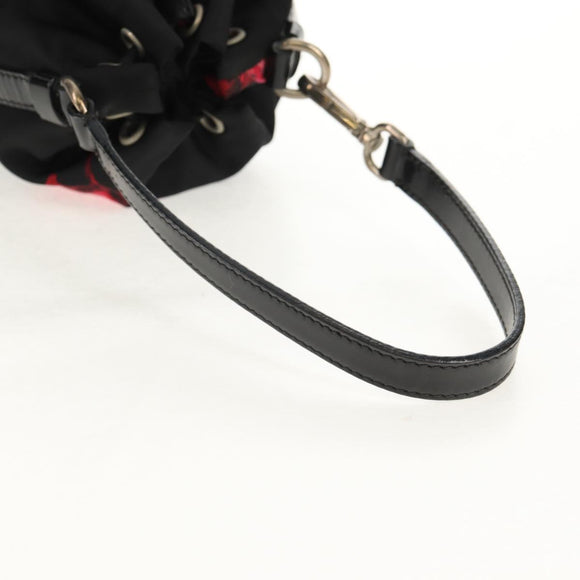 PRADA Hand Bag Nylon Black Auth 159722V