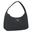 PRADA Hand Pouch Nylon Black Auth 159723-1