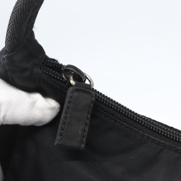 PRADA Hand Pouch Nylon Black Auth 159723
