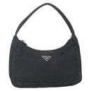 PRADA Hand Pouch Nylon Black Auth 159723-13