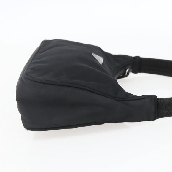 PRADA Hand Pouch Nylon Black Auth 159723