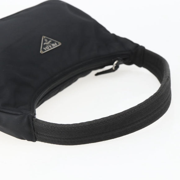 PRADA Hand Pouch Nylon Black Auth 159723