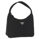 PRADA Hand Pouch Nylon Black Auth 159724-1