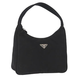 PRADA Hand Pouch Nylon Black Auth 159724