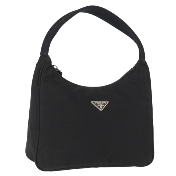 PRADA Hand Pouch Nylon Black Auth 159724