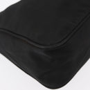 PRADA Hand Pouch Nylon Black Auth 159724-10