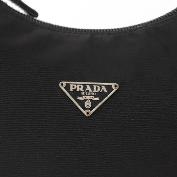 PRADA Hand Pouch Nylon Black Auth 159724