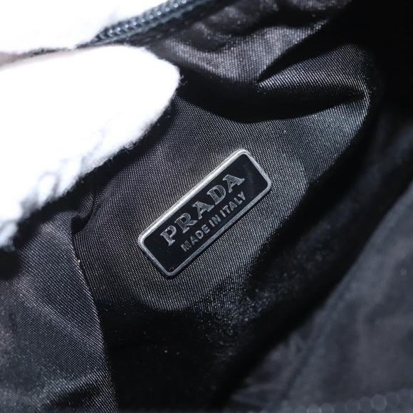 PRADA Hand Pouch Nylon Black Auth 159724