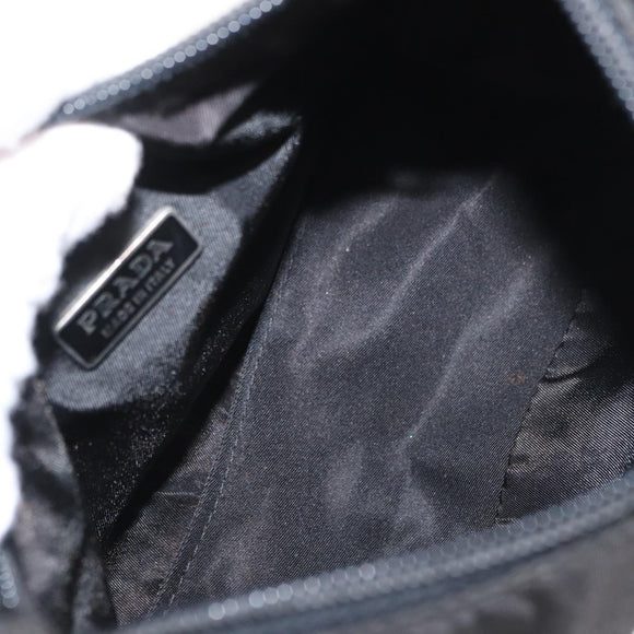 PRADA Hand Pouch Nylon Black Auth 159724