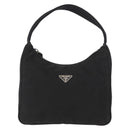 PRADA Hand Pouch Nylon Black Auth 159724-2