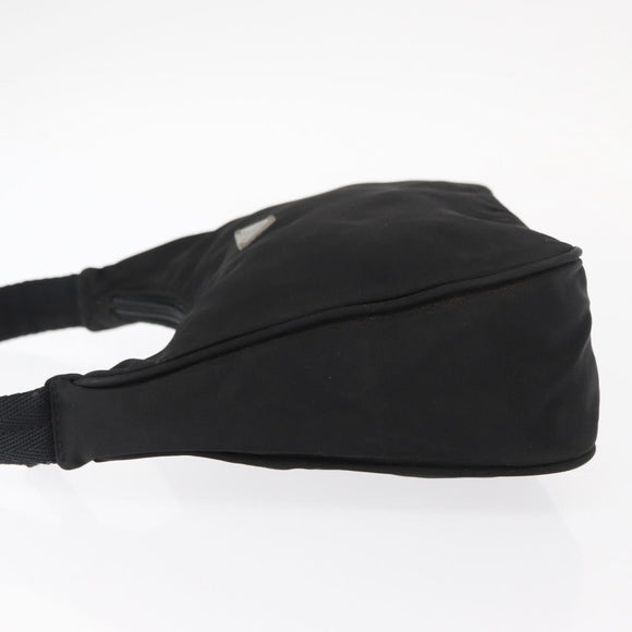 PRADA Hand Pouch Nylon Black Auth 159724