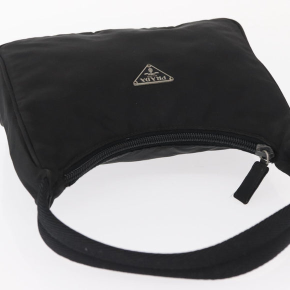 PRADA Hand Pouch Nylon Black Auth 159724