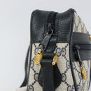 GUCCI GG Supreme Sherry Line Shoulder Bag PVC Navy Gold 75 02 004 Auth 159729-9
