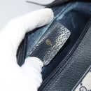 GUCCI GG Supreme Sherry Line Shoulder Bag PVC Navy Gold 75 02 004 Auth 159729-19