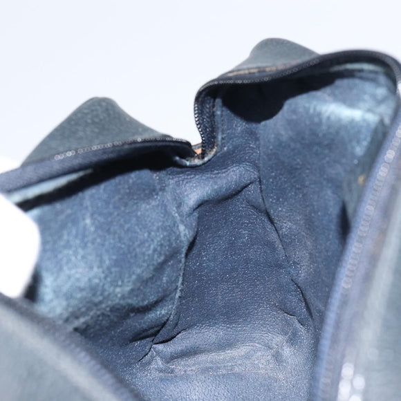 GUCCI GG Supreme Sherry Line Shoulder Bag PVC Navy Gold 75 02 004 Auth 159729