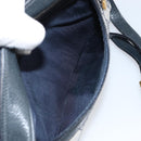 GUCCI GG Supreme Sherry Line Shoulder Bag PVC Navy Gold 75 02 004 Auth 159729-11